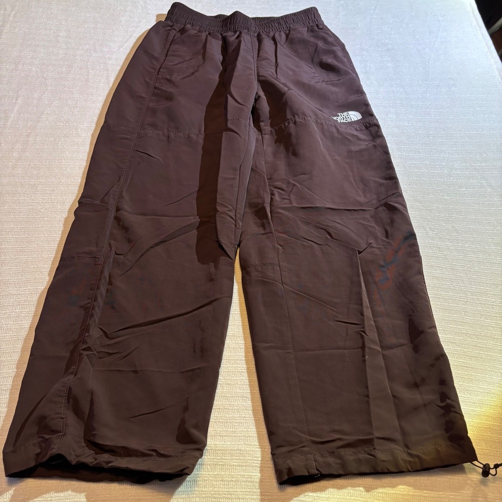 The North Face Womens Brown Nylon Track Pants NF0A7ZYH Small Adjustable Hem